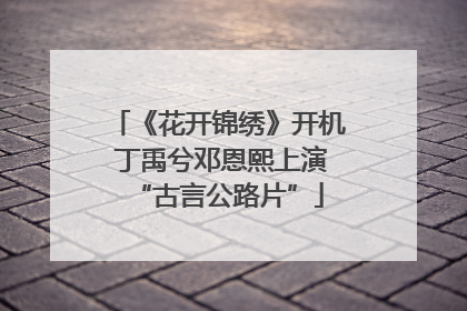 《花开锦绣》开机 丁禹兮邓恩熙上演“古言公路片”